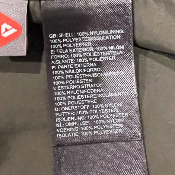 North Face Ruka Quilted Long Jacket, Olive Green, S - Picture 4 of 9